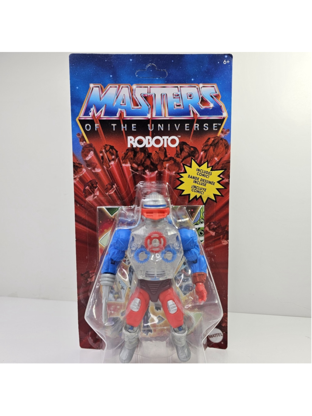 SEALED Masters of The Universe Motu 5.5" Roboto Action Figure Retro NEW W/ Comic